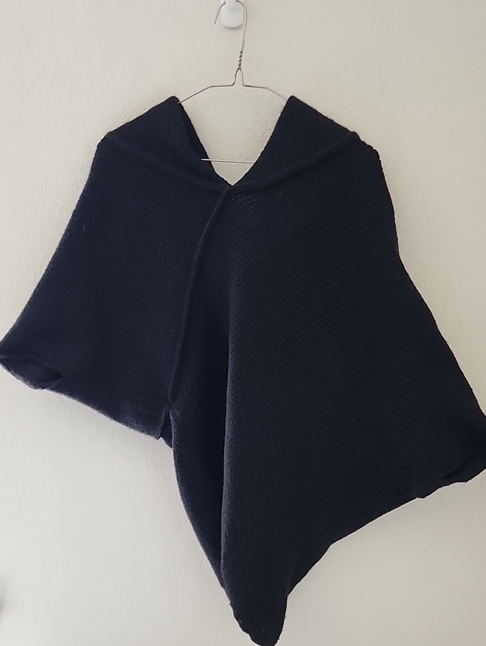 Marcella Palmer Knit Sweater Contemporary Asymmetric Wool Blend Black Sz Medium - Picture 2 of 15